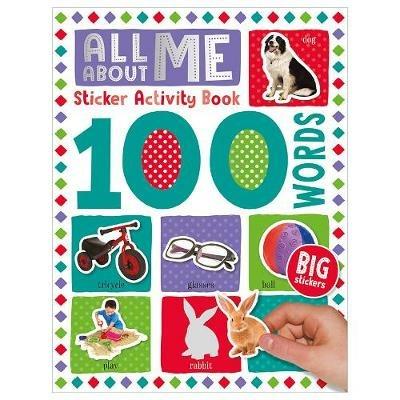 100 Words All About Me Words Sticker Activity Book - Make Believe Ideas - cover