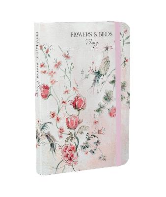 Flowers & Birds Peony A6 Notebook - cover