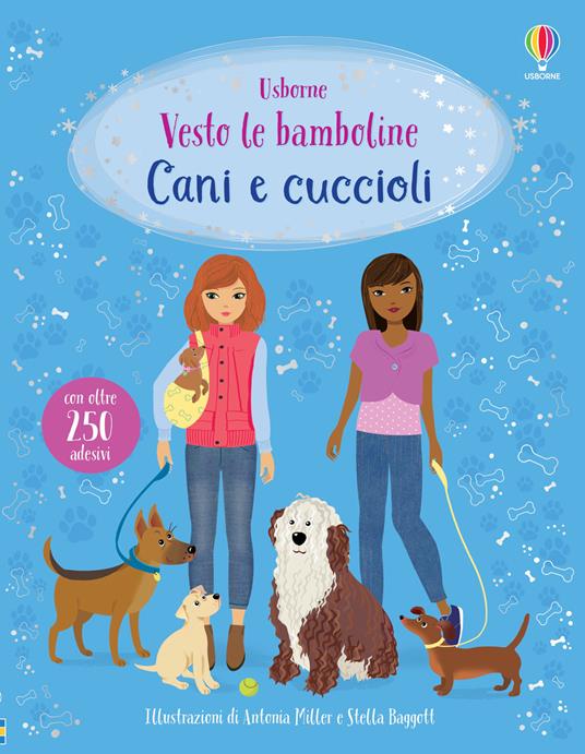 Cani e cuccioli. Con adesivi. Ediz. a colori - Fiona Watt - copertina