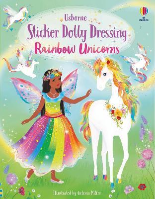 Sticker Dolly Dressing Rainbow Unicorns - Fiona Watt - cover