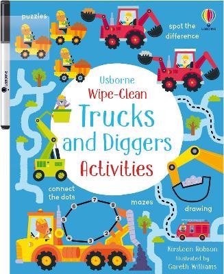 Wipe-Clean Trucks and Diggers Activities - Kirsteen Robson - cover