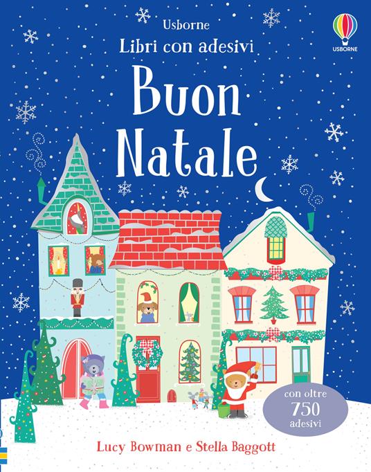 Buon Natale. Con adesivi - Lucy Bowman - Usborne - Libro Librerie