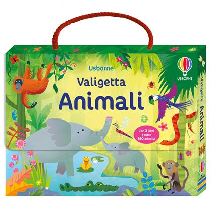 Animali. Valigetta. Con adesivi. Ediz. a colori - copertina