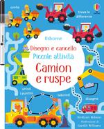 Camion e ruspe. Ediz. a colori. Con pennarello