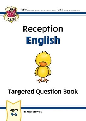 New Reception English Targeted Question Book - CGP Books - cover