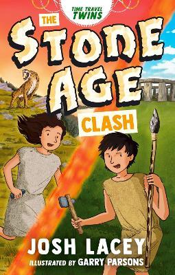 Time Travel Twins: The Stone Age Clash - Josh Lacey - cover