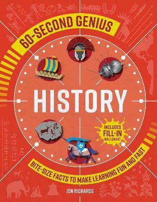 60 Second Genius - History: Bite-size facts to make learning fun and fast - Mortimer Children's Books - cover