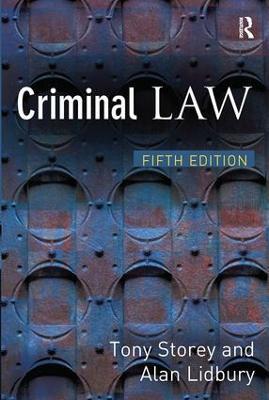 Criminal Law - Tony Storey,Alan Lidbury - cover