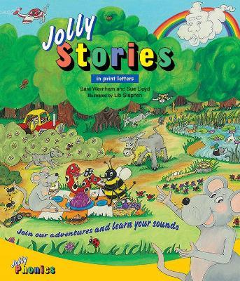 Jolly Stories: In Print Letters (American English edition) - Sara Wernham,Sue Lloyd - cover