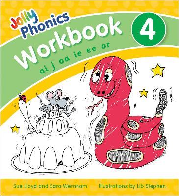 Jolly Phonics Workbook 4: in Precursive Letters (British English edition) - Sara Wernham,Sue Lloyd - cover