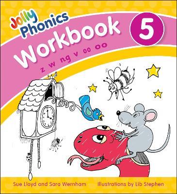 Jolly Phonics Workbook 5: in Precursive Letters (British English edition) - Sara Wernham,Sue Lloyd - cover