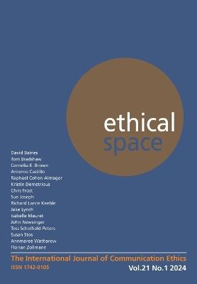 Ethical Space Vol. 21 Issue 1 - cover