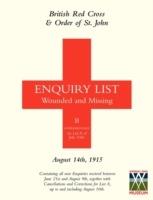 British Red Cross and Order of St John Enquiry List for Wounded and Missing: August 14th 1915 - Anon - cover