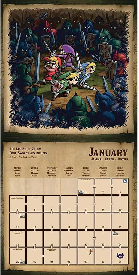 Xxx The Legend Of Zelda Calendar 2021 Nintendo - Pyramid Int. - 2