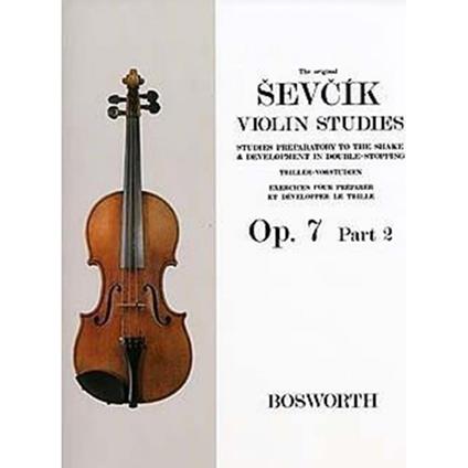  Otakar Sevcik - the Original Sevcik Violin Studies Op. 7 Part 2 - violino - copertina