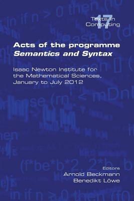 Acts of the Progamme Sematics and Syntax - cover