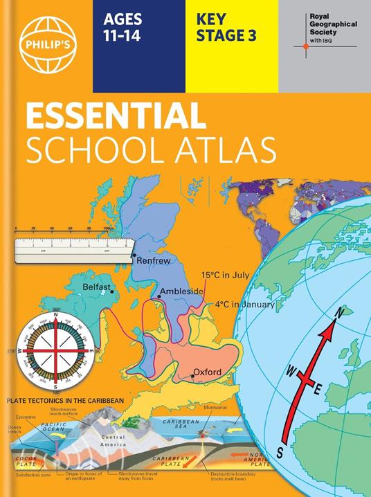 Philip's Essential School Atlas - Philip's Maps - ebook