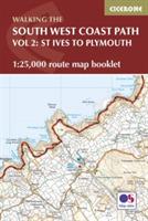 South West Coast Path Map Booklet - Vol 2: St Ives to Plymouth: 1:25,000 OS Route Mapping - Paddy Dillon - cover