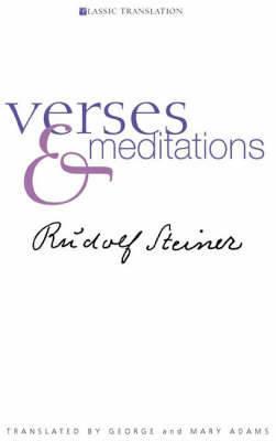 Verses and Meditations - Rudolf Steiner - cover