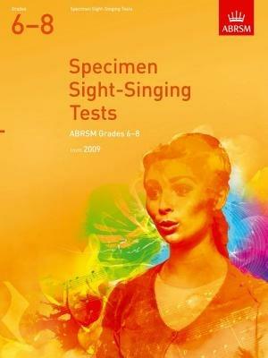 Specimen Sight-Singing Tests, Grades 6-8 - cover