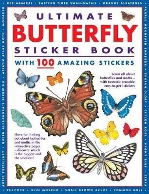 Ultimate Butterfly Sticker Book: with 100 amazing stickers - Armadillo Books - cover
