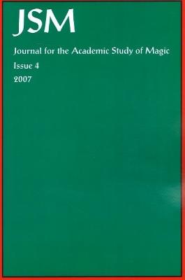 Journal for the Academic Study of Magic: Issue 4 - A Hale - cover