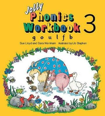 Jolly Phonics Workbook 3: in Precursive Letters (British English edition) - Sue Lloyd,Sara Wernham - cover