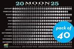 2025 Moon Calendar Card (40 Pack): Lunar Phases, Eclipses, and More!