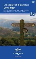 Lake District & Cumbria Cycle Map 22: Features sections of the C2C route, Hadrians Cycleway, Way of the Roses plus other NCN routes - Cycle Maps UK - cover