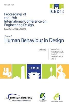 Proceedings of ICED13 Volume 7: Human Behaviour in Design - cover