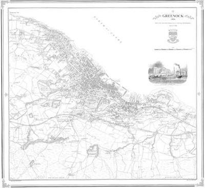 Greenock 1856 Map - Peter J. Adams - cover