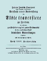 Versuch Einer Anweisung Die Flote Traversiere Zu Spielen. [Facsimile of 1789 Edition.] - Johann Joachim Quantz - cover