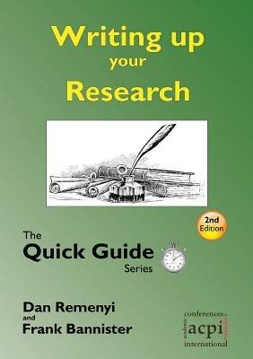 Writing Up Your Research: Quick Guide - Dave Harris - cover
