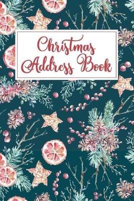 Christmas Address Book: Holiday Card List Book & Organizer - Briar Holiday Books - cover