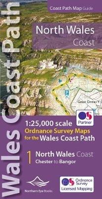 North Wales Coast Path Map: 1:25,000 scale Ordnance Survey mapping for the Wales Coast Path - cover
