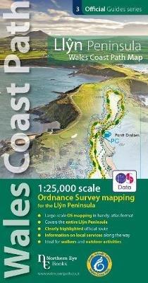 Llyn Peninsula Coast Path Map: 1:25,000 scale Ordnance Survey mapping for the Llyn Peninsula section of the Wales Coast Path - cover