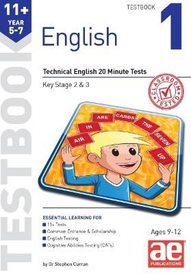 11+ English Year 5-7 Testbook 1 - Dr Stephen C Curran,Katrina MacKay - cover