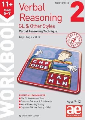 11+ Verbal Reasoning Year 5-7 GL & Other Styles Workbook 2: Verbal Reasoning Technique - Stephen C. Curran - cover