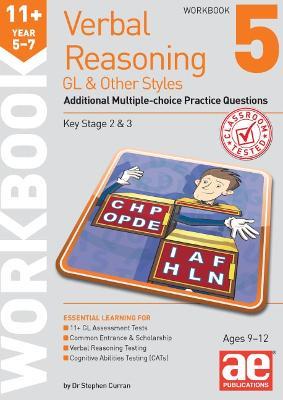 11+ Verbal Reasoning Year 5-7 GL & Other Styles Workbook 5: Additional Multiple-choice Practice Questions - Stephen C. Curran - cover