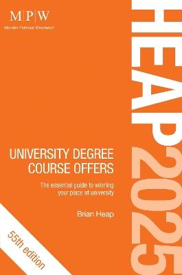 HEAP 2025: University Degree Course Offers - Brian Heap - cover