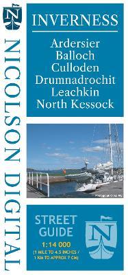 Nicolson Street Map Inverness: Including Ardersier, Balloch, Culloden, Drumnadrochit, Laechkin, North - Val Fry - cover