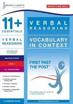 11+ Essentials Verbal Reasoning: Vocabulary in Context Level 4