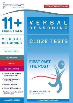 11+ Essentials Verbal Reasoning: Cloze Tests Book 4 - cover