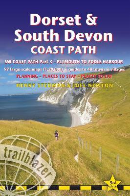 Dorset and South Devon Coast Path - guide and maps to 48 towns and villages with large-scale walking maps (1:20 000): Plymouth to Poole Harbour - Planning, places to stay and places to eat - Henry Stedman,Joel Newton - cover