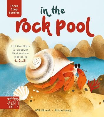 Three Step Stories: In the Rock Pool: Lift the Flaps to Discover First Nature Stories in 1… 2… 3! - Will Millard - cover