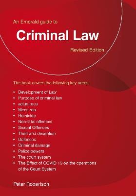 Criminal Law - Peter Robertson - cover