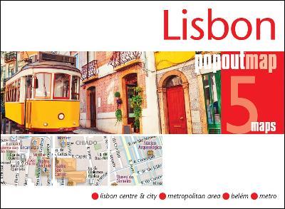 Lisbon PopOut Map - pocket-size, pop-up map of Lisbon - cover