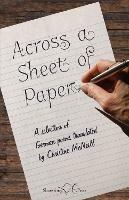 Across a Sheet of Paper - Christine McNeil - cover