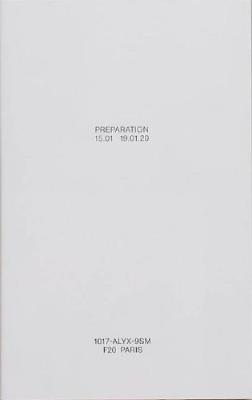 Preparation F20 - 1017-ALYX-9SM - cover