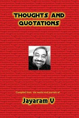 Thoughts and Quotations - Jayaram V - cover
